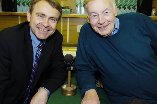John Fawcett with Scarborough and Whitby MP Robert Goodwill in 2006.