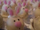 Claire Robb made some Easter themed white chocolate truffle bunnies during her lockdown, and they look suitably surprised about it!