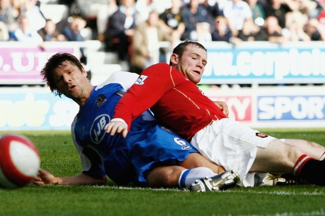 Getting the better of Wayne Rooney