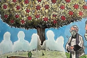 'Here to help you say goodbye' - Graeme Bandiera's Yorkshire Post cartoon. Copyright: jpimedia