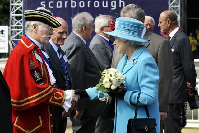 The Queen, pictured opening Scarborough's Ope Air Theatre in 2010.