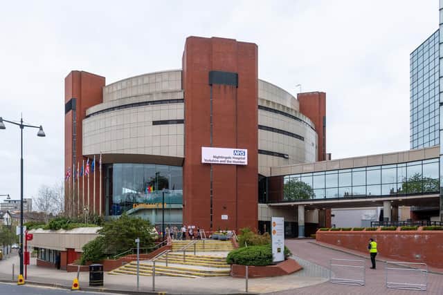 NHS Nightingale Yorkshire and the Humber hospital in Harrogate. Photo by James Hardisty.
