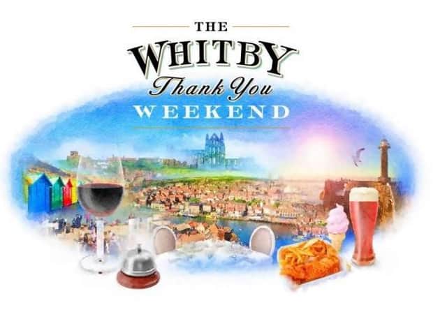 Logo for the Whitby Thank You Weekender.