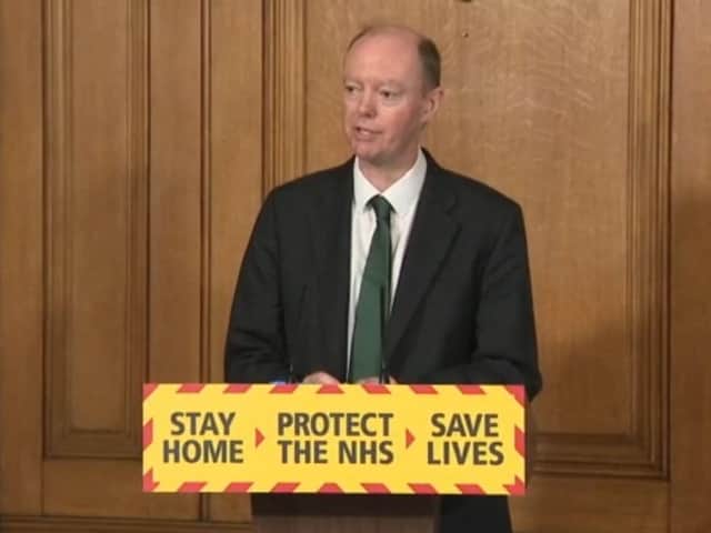 Chief Medical Officer Professor Chris Whitty. Photo: PA