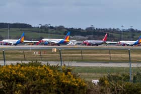 Grounded flights. Picture: JPI Media/ James Hardisty