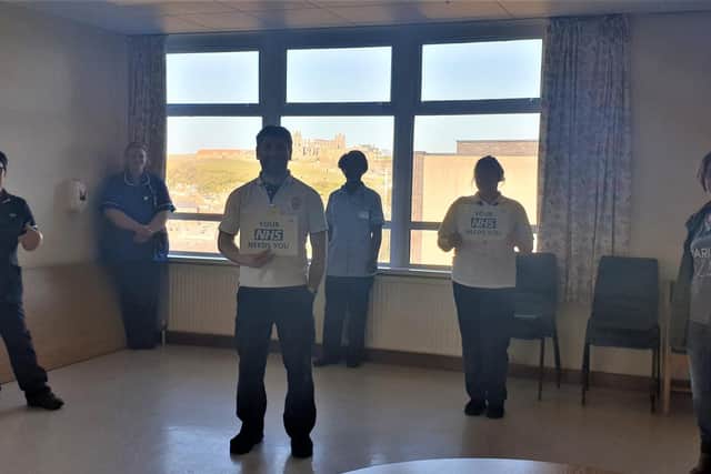 Ward staff at the hospital