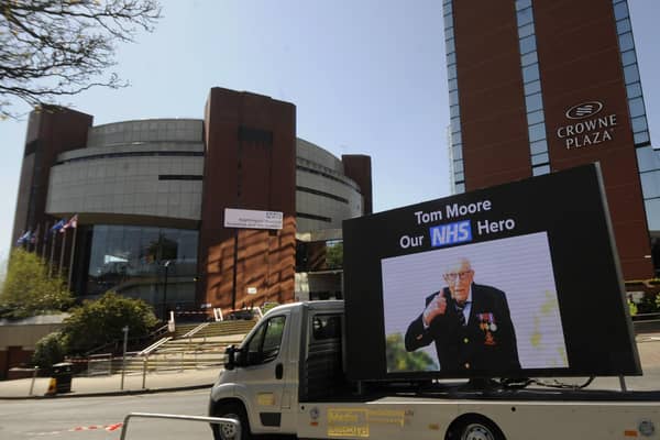 Pictured is the NHS Nightingale Yorkshire and the Humber hospital which was opened by Captain Tom Moore. Photo: Simon Hulme.