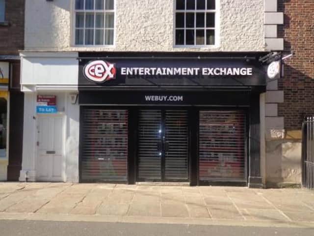 Whitby CEX shop on Baxtergate.