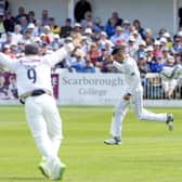 Surrey's Ryan Patel is caught behind by Yorkshire's Jonathan Tattersall for 26 bowled by Keshav Maharaj at Scarborough in July 2019. Maharaj's 2020 Tykes' deal has been cancelled by mutual consent.

Picture Bruce Rollinson