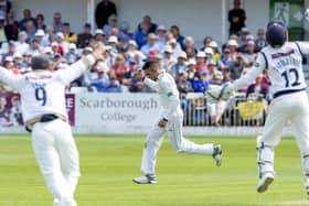 Surrey's Ryan Patel is caught behind by Yorkshire's Jonathan Tattersall for 26 bowled by Keshav Maharaj at Scarborough in July 2019. Maharaj's 2020 Tykes' deal has been cancelled by mutual consent.

Picture Bruce Rollinson