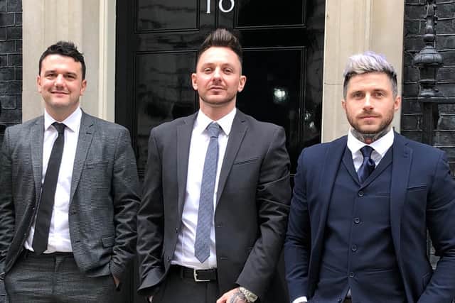 Support: Owners of SikSilk Sam Kaye, Baz Gill and Dave Thompson who have donated to the appeal.