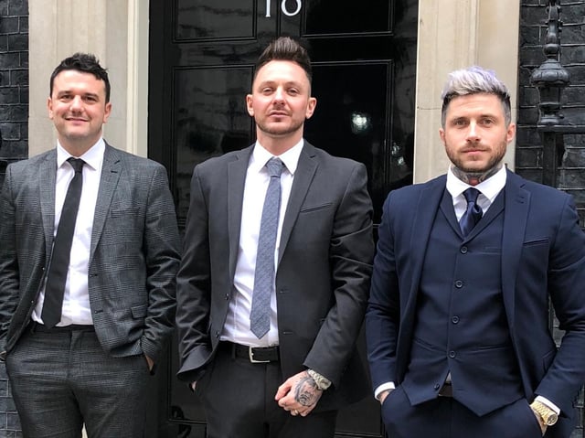 Support: Owners of SikSilk Sam Kaye, Baz Gill and Dave Thompson who have donated to the appeal.