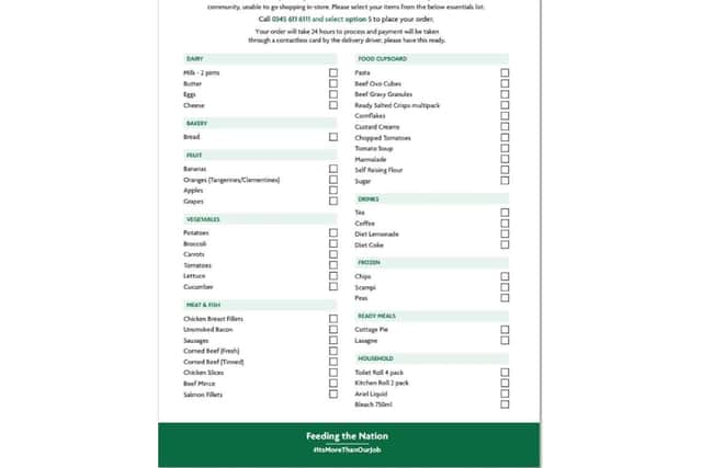 The list of products.