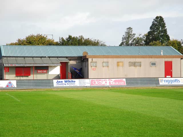 Bridlington Town's clubhouse