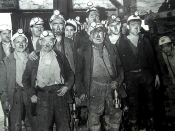 The last shift prior to the closure of Ellerbeck Colliery near Coppull in 1928.