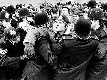 Miners taking part in the 1979 national strike.