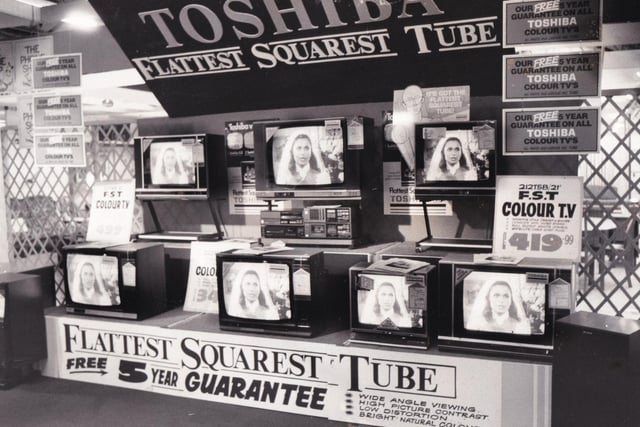The Toshiba display.
