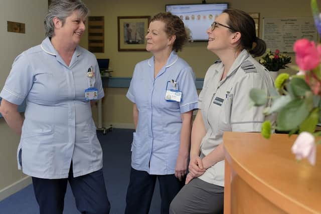Nurses at the hospice