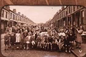 VE Day party at Elmville Avenue, Scarborough, in 1945.