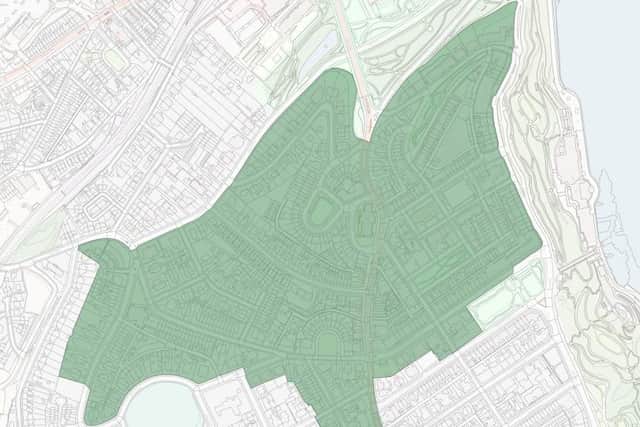 The proposed area for extension.