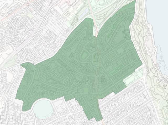 The proposed area for extension.
