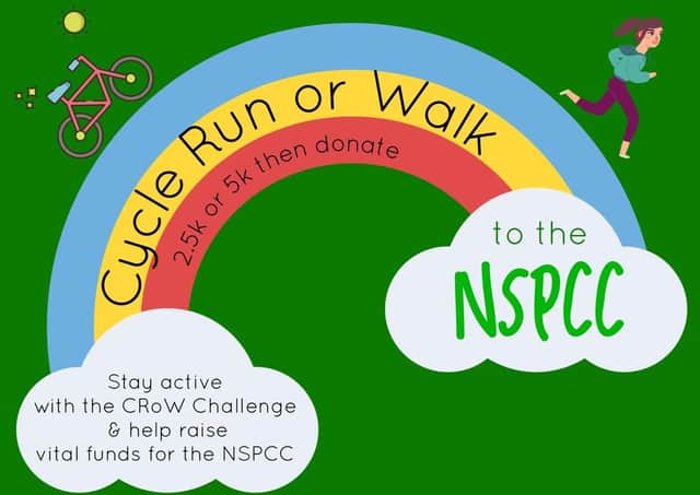 The CRoW Challenge involves taking on a 2.5k or 5k route, finishing up with a donation.