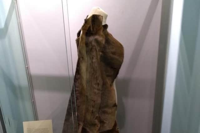 Amy Johnson's fur coat.