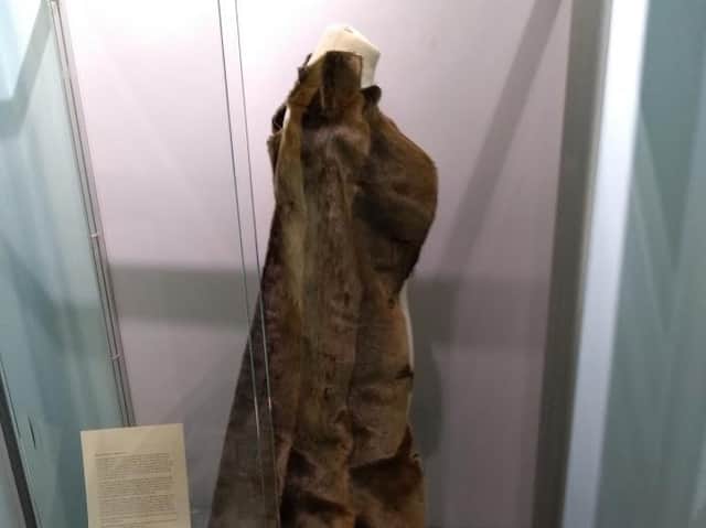 Amy Johnson's fur coat.