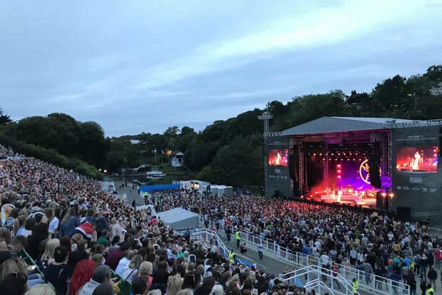 Acts like Jess Glynne pulled in the crowds at Scarborough's open air theatre last year. This summer it will stand empty. Pic: Steve Bambridge