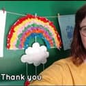 The video thanks those people providing frontline healthcare and essential services.