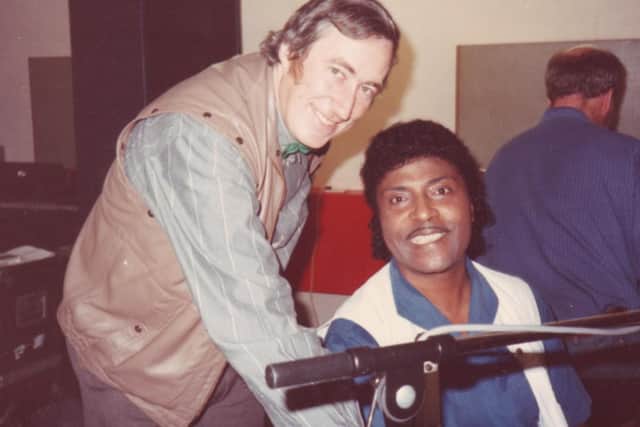 Charles White with Little Richard