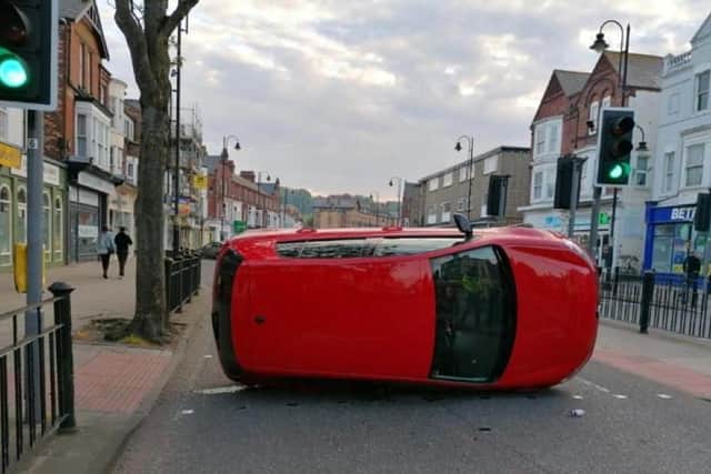 The car on Falsgrave Road
