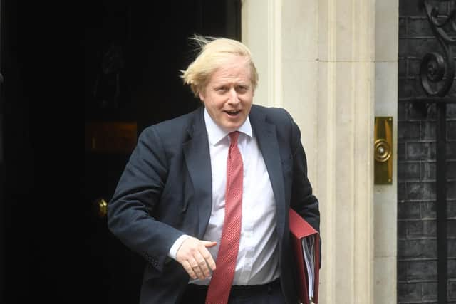 Prime Minister Boris Johnson leaves 10 Downing Street, London, for the House of Commons, ahead of his statement to the House on COVID-19. Photo: PA