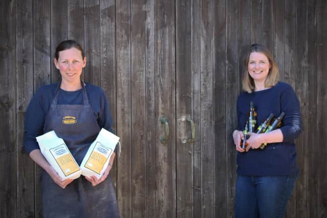Kate Stringer and Jennie Palmer are pictured with some of the bundle products on offer.