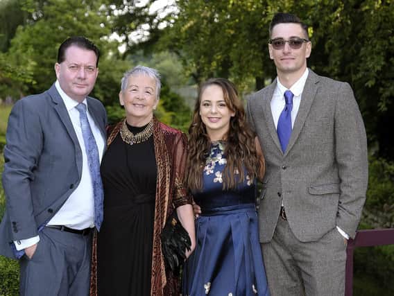 The White Lily Ball last summer - pictured are Tom and Mary O'Connor with Rose Mehmet and Tom Caffry.