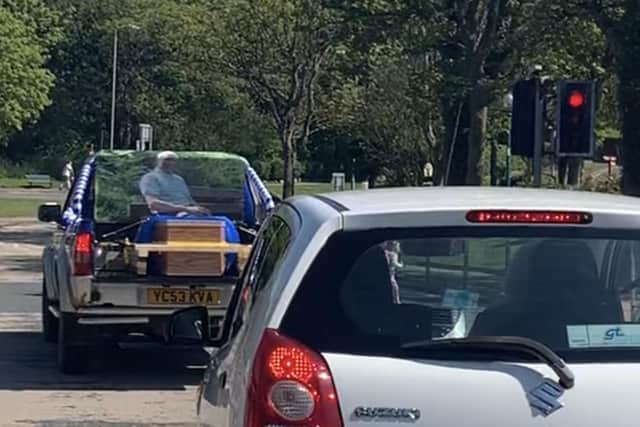 The funeral cortege. Picture: Milburn family