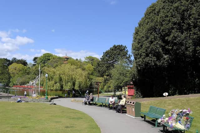The bench in Peasholm Park. Picture: JPI Media/ Richard Ponter