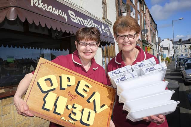 Sisters Karen and Jayne Holmes who own Small Fry in North Street