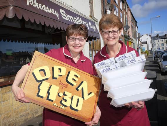 Sisters Karen and Jayne Holmes who own Small Fry in North Street