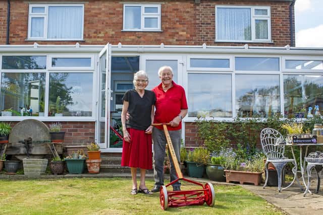 Stan and Margaret Hardwick at their home in Filey