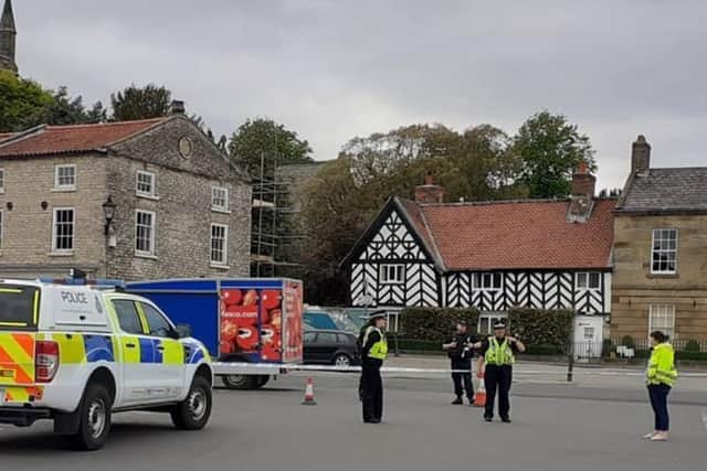 Police officers were called to move the bikers on, and community officers from Ryedale District Council also attended to cordon off the central area of the car park to prevent further gatherings.