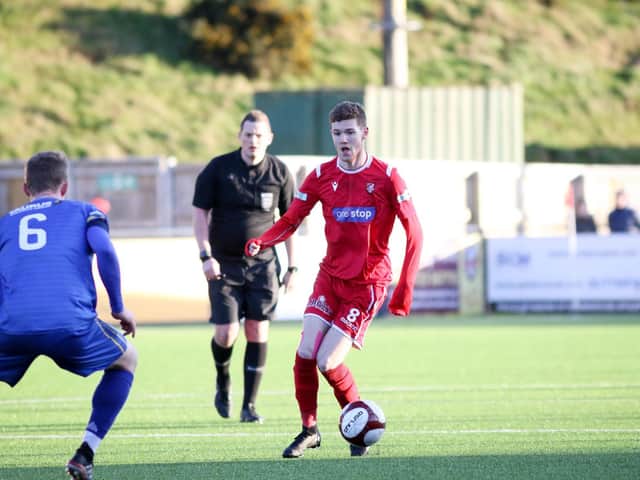 Kieran Glynn in action for Boro last season