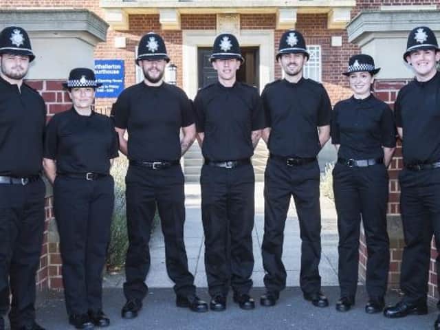 Special Sergeant Robson Harrison (far right) and other super Specials at their Attestation Ceremony in 2017.