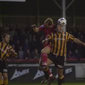 Paul Ellender in action for Boston United at Scarborough in 2002