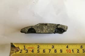 A 1970s toy car was unearthered