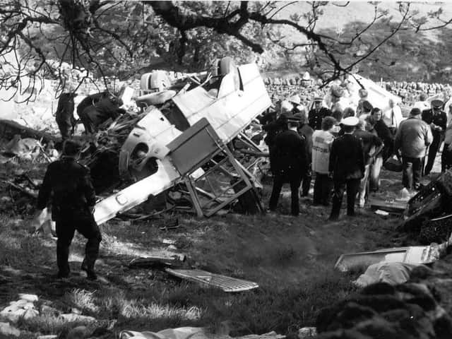 The horrific crash at Dibbles Bridge