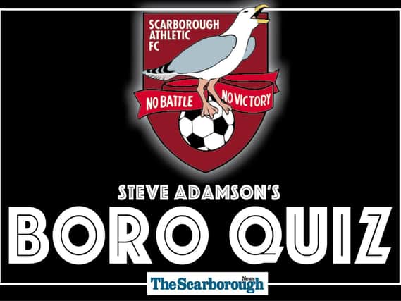 Steve Adamson's weekly Boro quiz