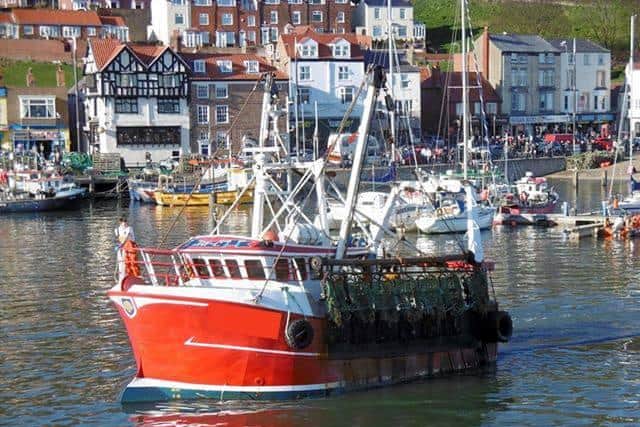 The fishing trawler which capsized