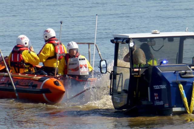 Man ran into sea to escape police