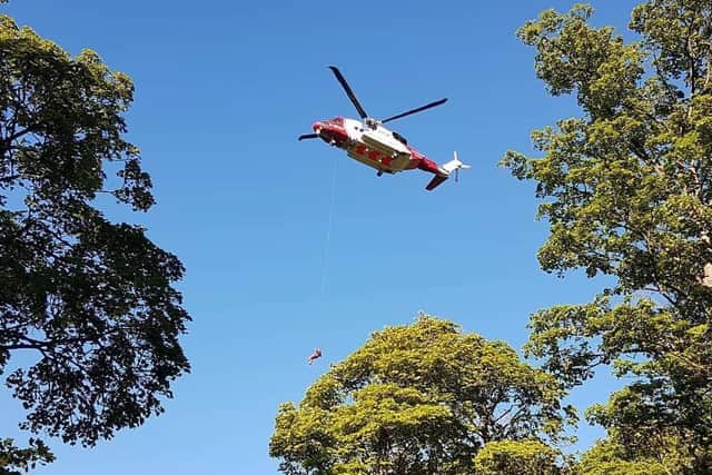 The rescue at Thomason Foss.